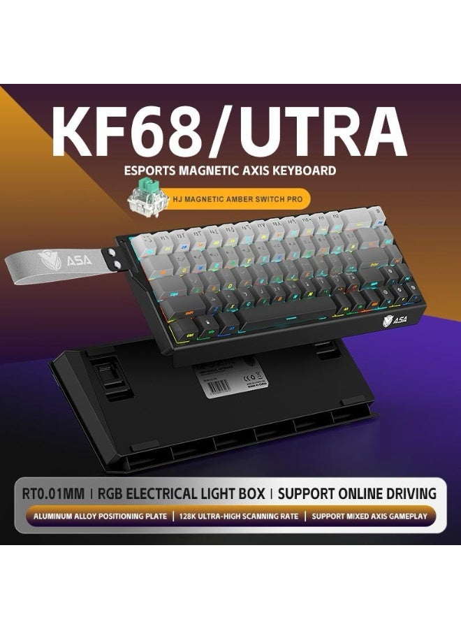ASA KF68 Ultra Magnetic Axis Gaming Keyboard – Rapid Trigger RGB Esports Keyboard with Aluminum Plate - Image 1